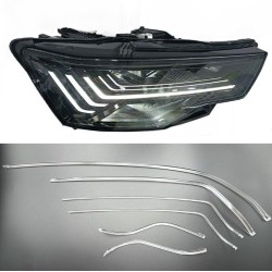 Fibra Ottica Policarbonato DRL Destro Audi A6 C8 Matrix Ricambio Faro Led Acrylic Tube Guide Strip Light
