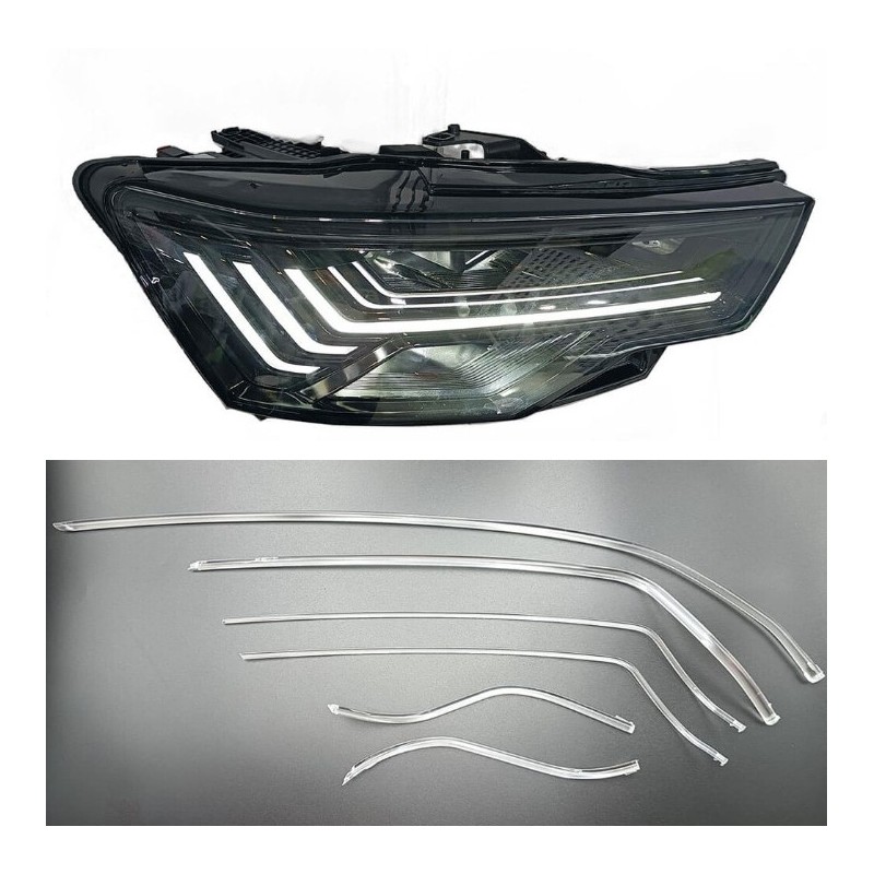 Fibra Ottica Policarbonato DRL Destro Audi A6 C8 Matrix Ricambio Faro Led Acrylic Tube Guide Strip Light