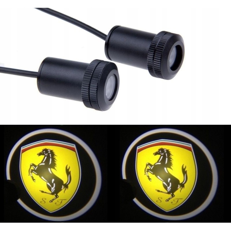 FERRARI348 kit sotto porta LED Logo