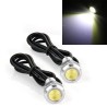 Coppia LED DRL 1,5 W Bianca Alta Potenza con Vite Auto Moto Camion 12v 24v