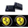 Proiettore Logo LED FERRARI 550 Maranello per Portiera con Batteria no Fori no Connessioni Plug & Play