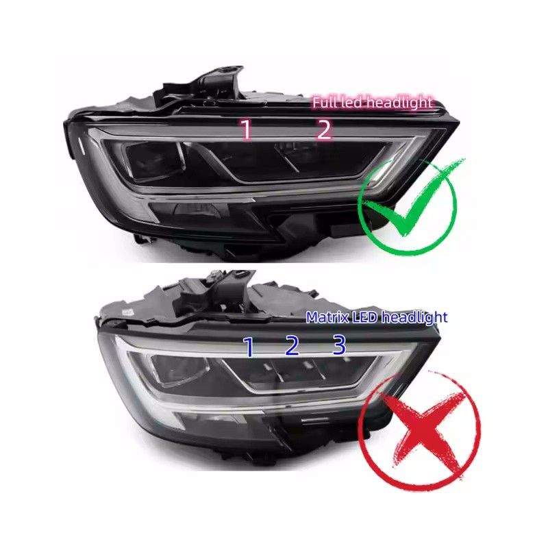 faro compatibile Modulo led 8V0998473A Marcia Diurna e Freccia Audi A3 8V Indicatore di Direzione Sinistra