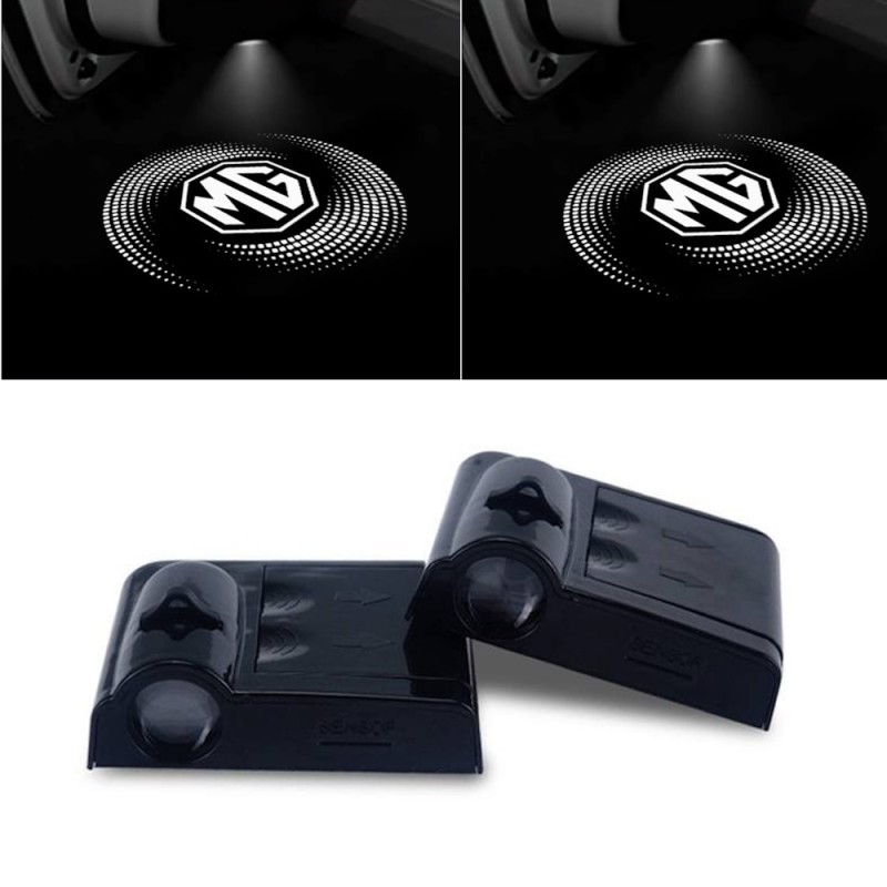Proiettore Logo LED MG HS per Portiera con Batteria no Fori no Connessioni Plug & Play