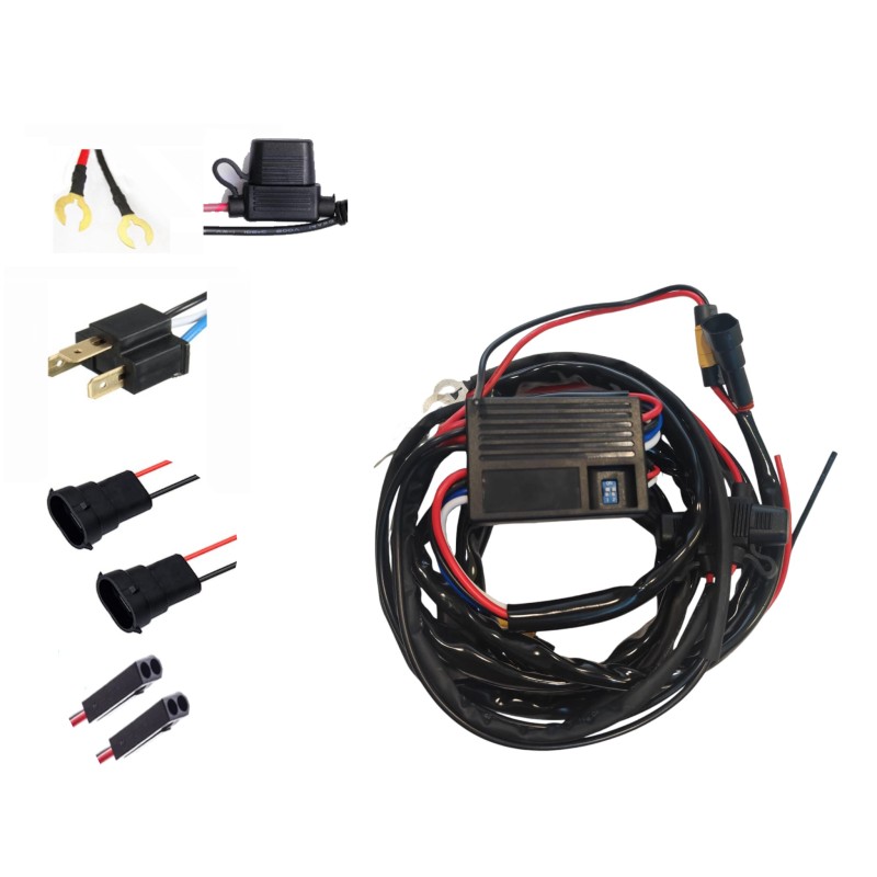 Arnés de cableado del relé H4 3-50 V Condición habitual 380 W Luz baja y luz alta