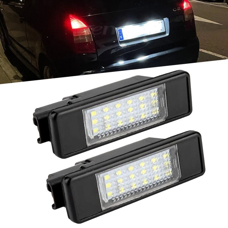 Lampade Led Targa per CITROEN C2 (2003 in poi) tecnologia CANBUS Kit 6000k Luce Bianca