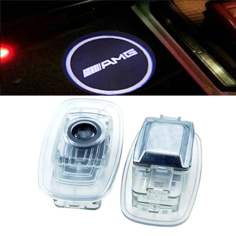 Plafoniere Logo LED AMG Mercedes-Benz CLA CLS Proiettore Sotto Porta