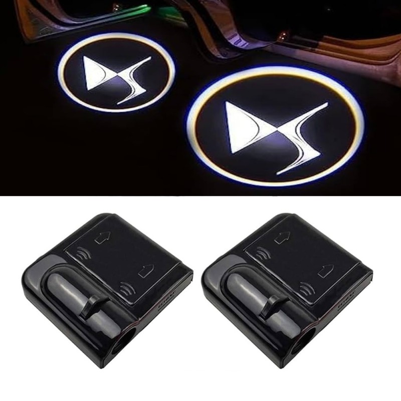 Proiettore Logo LED CITROEN DS4 II per Portiera con Batteria no Fori no Connessioni Plug & Play