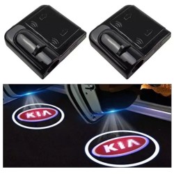 KIACarens 1 kit sotto porta LED Logo