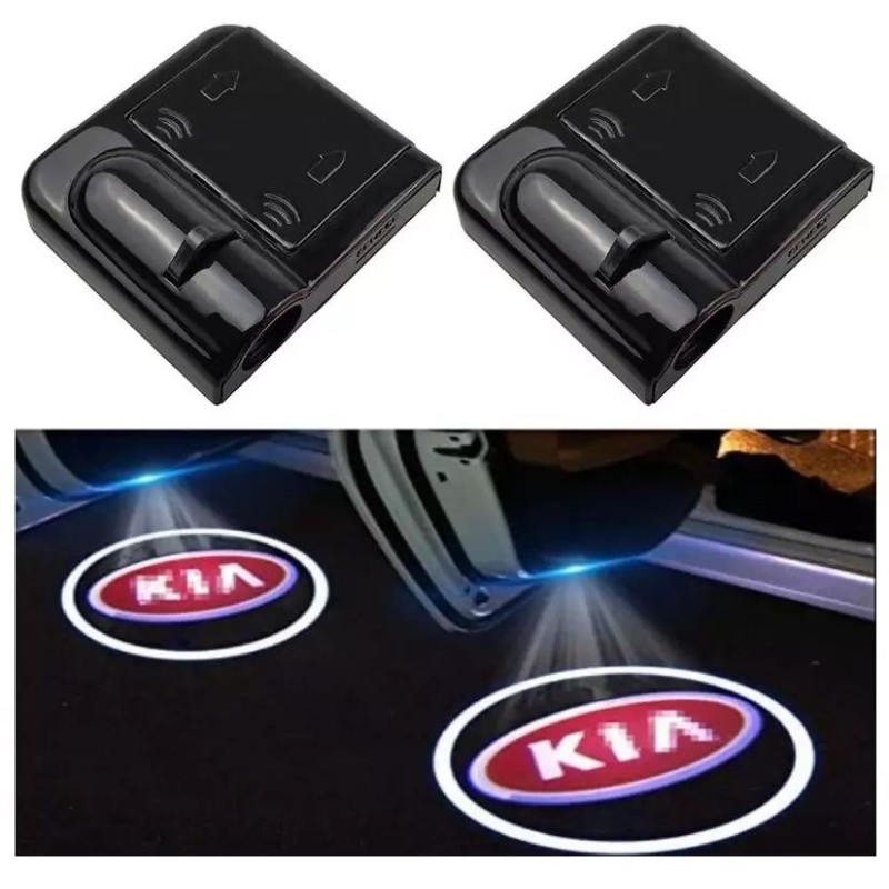 KIACarens 1 kit sotto porta LED Logo