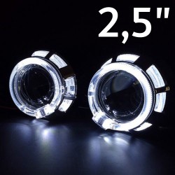 Cubierta de 3 pulgadas con doble ángel blanco 6000k