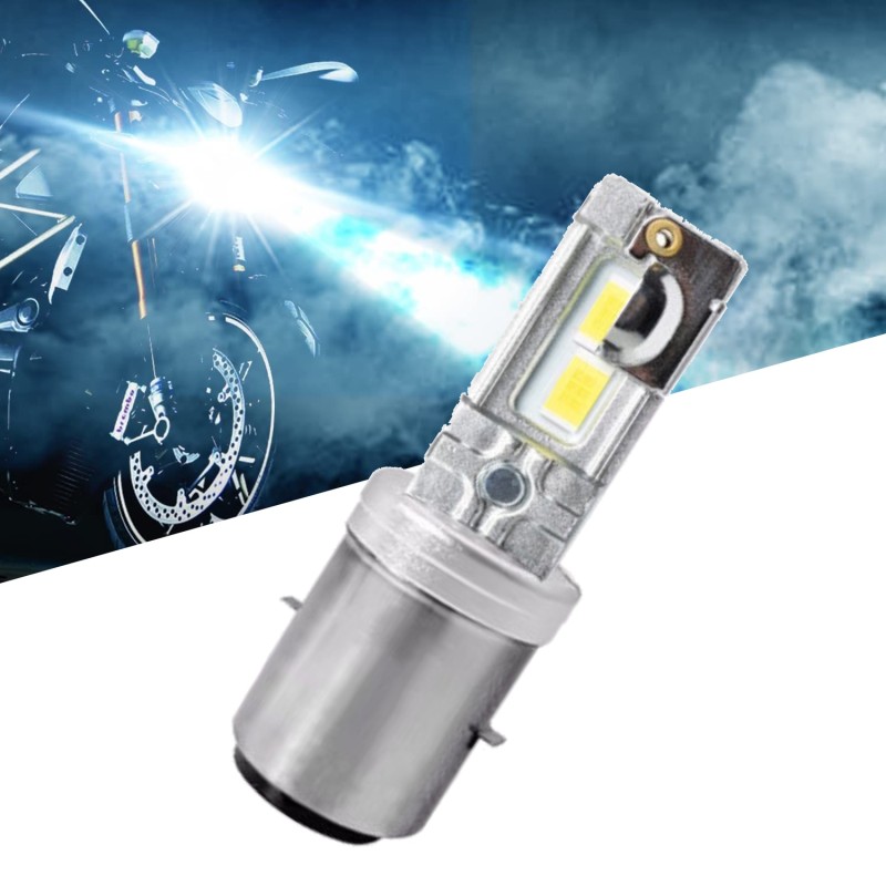 Una lampada BA20D S2 LED CSP Scooter Ciclomotori Quad Tre Ruote