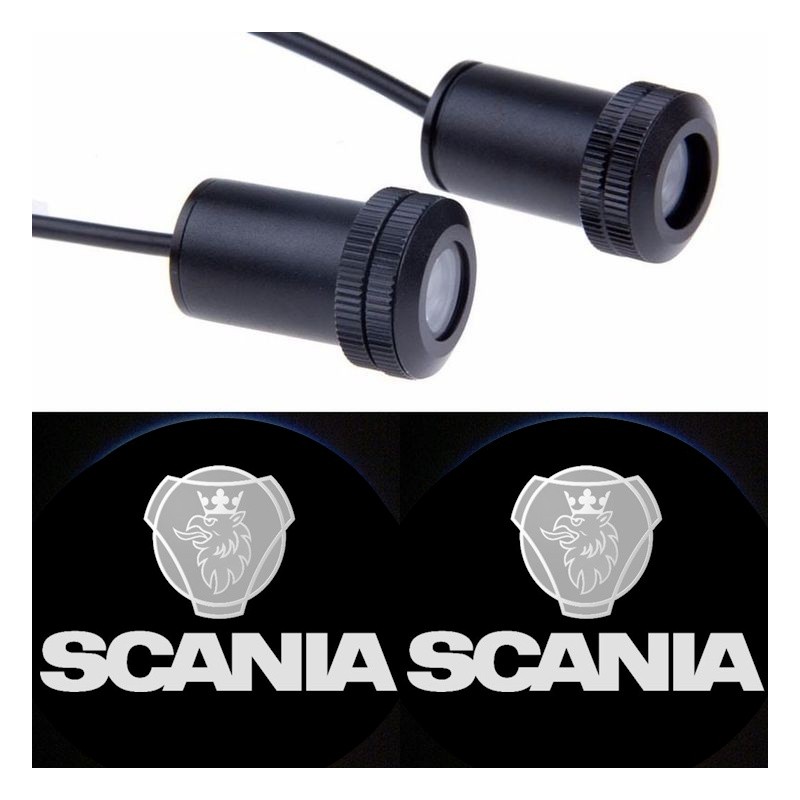Proiettore Logo LED Scania 24V per Portiera Fori Camion Automezzi