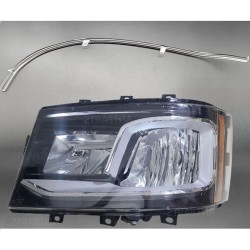 copy of Faro delantero izquierdo de repuesto de fibra óptica de policarbonato DRL SCANIA, tubo acrílico, guía de luz