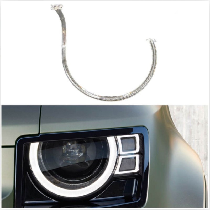 Fiber Optic Polycarbonate DRL Left Defender L663 Replacement Headlight Acrylic Tube Light Guide