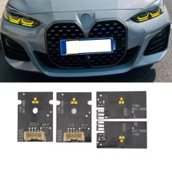 Kit de módulo de luz LED Angel Eye, luz diurna amarilla, repuesto e indicador de dirección para BMW G22, G23, G26, G80 y G82.
