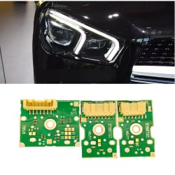Modulo Led 7 PIN Faro Luci Mercedes W167 Indicatori di Direzione e DRL Destro Blu Welcome