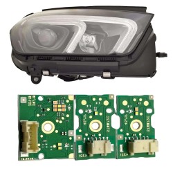 Módulo LED de 6 pines para faro delantero Mercedes W167 con intermitentes y luz diurna derecha