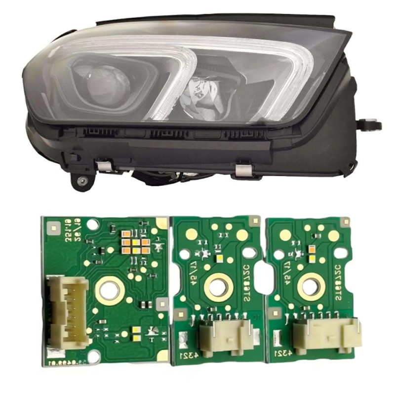 Módulo LED de 6 pines para faro delantero Mercedes W167 con intermitentes y luz diurna derecha