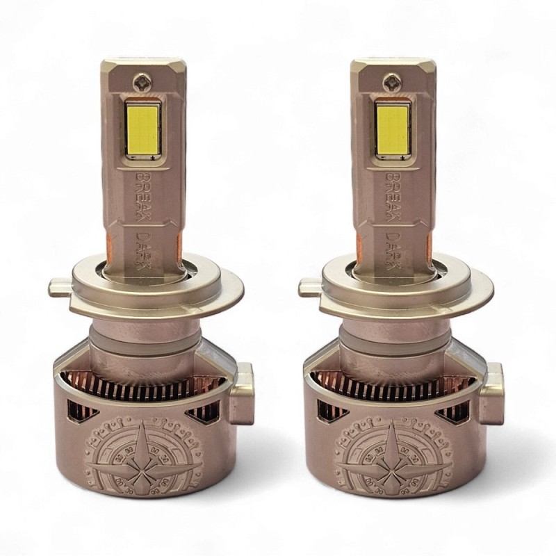 Kit LED H7 de 130 W para proyectores lenticulares y parabólicos. Potencia muy alta. Atenuación definitiva.