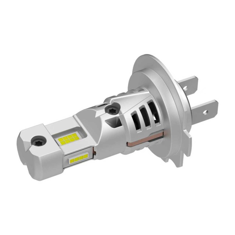 laterale sinistro Lampade Led H7 TRIPLE LIGHT 6000K + Uniforme Canbus Stessa Misura Originale