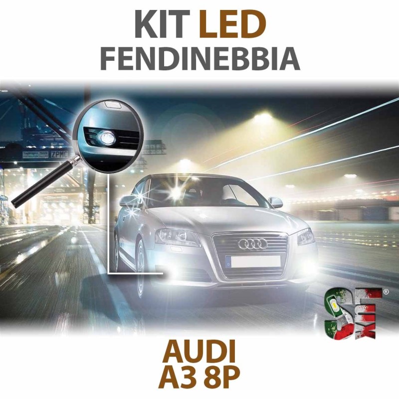 Lampade Led Fendinebbia H11 per AUDI A3 - 8P 8PA (2003 - 2013) con tecnologia CANBUS