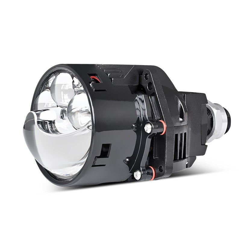 Side Projector 3-Inch 75W 12V 6000K 3-Laser LED Lenticular Projector