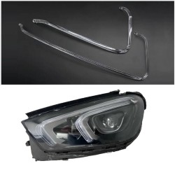 Guía de luz de tubo acrílico para faro delantero izquierdo Mercedes W253 GLC con luz diurna de policarbonato y fibra óptica