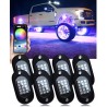 Kit Led Sotto Scocca 8 Placchette RGBW Rock Light Alta Potenza con Effetti Wifi Android I-Phone