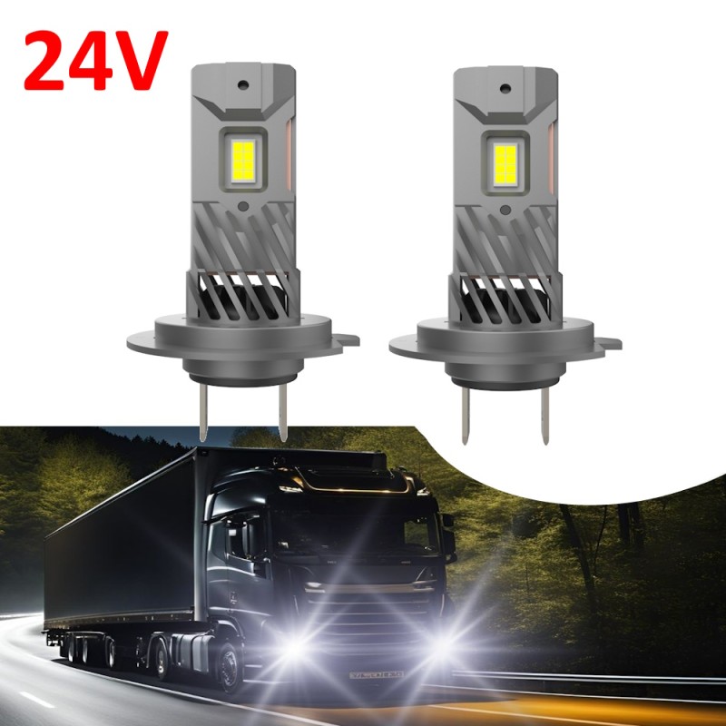 Kit de lámparas LED Revolution para camión H7 24 V 6000 K, tamaño original (dimensiones 1:1)