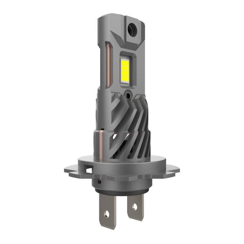 Oblique view H7 LED Kit Lamps 24V 6000K Truck Revolution Size as Original