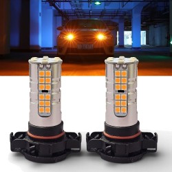 Bombillas LED Super Canbus Psy24w 54 SMD naranjas para intermitentes