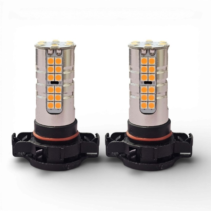 coppia Lampade LED Psy24w 54 SMD Super Canbus Arancione Freccia Indicatore di Direzione