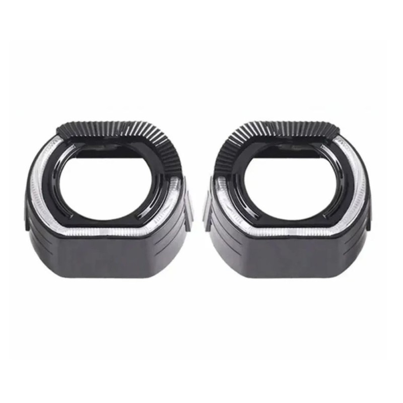 Cubierta lateral estilo BMW negra para cubiertas Switchback de 2,5 pulgadas color ámbar blanco negro