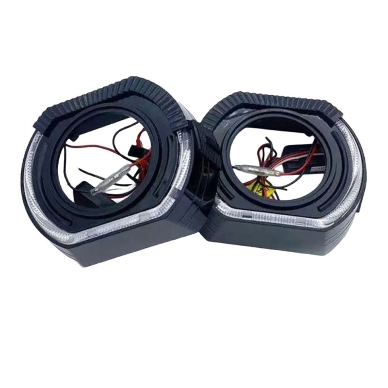 Cubierta de conexión y forma ESTILO BMW Negra para cubiertas Switchback BLANCO ÁMBAR de 2,5 pulgadas Negras