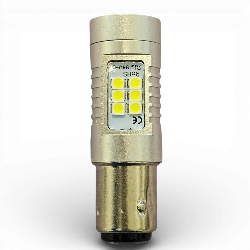 Lámpara LED lateral horizontal P21/5W Bay15d Led 21 x 3030 SMD Blanco 6000k