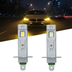 H1 4000k VINTAGE LED Bulbs Same Size as Original Canbus