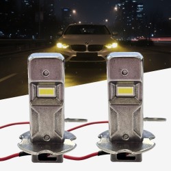 Lampade Led H3 4000k VINTAGE Stessa Dimensione Originale Canbus