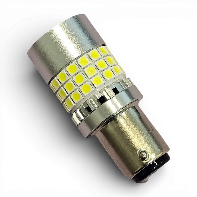 Bombilla LED P21/5W Bay15d 45 x 3030 SMD Super Canbus Blanco 6000k