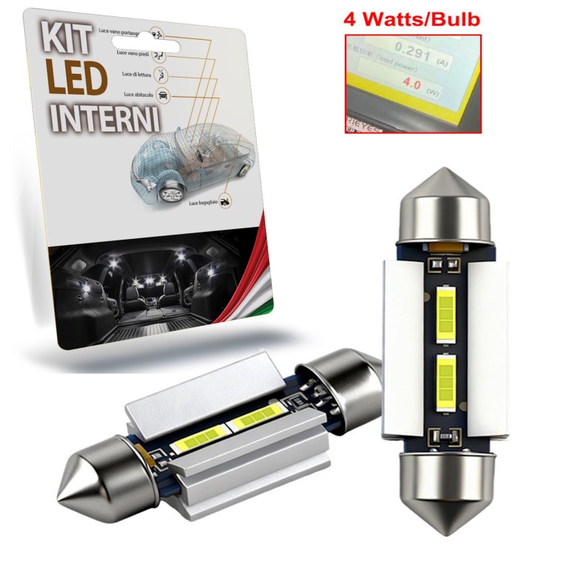 Par de TORPEDOS CAMBUS SUPER BRILLANTES CANBUS LED DE 36 MM LOS MEJORES DEL MERCADO 2 X 1860SMD torpedo