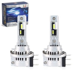 Bombillas LED STROG-LIGHT H15 CanBus 55W/15W PGJ23t-1 6000k Luz de circulación diurna DRL y luz alta