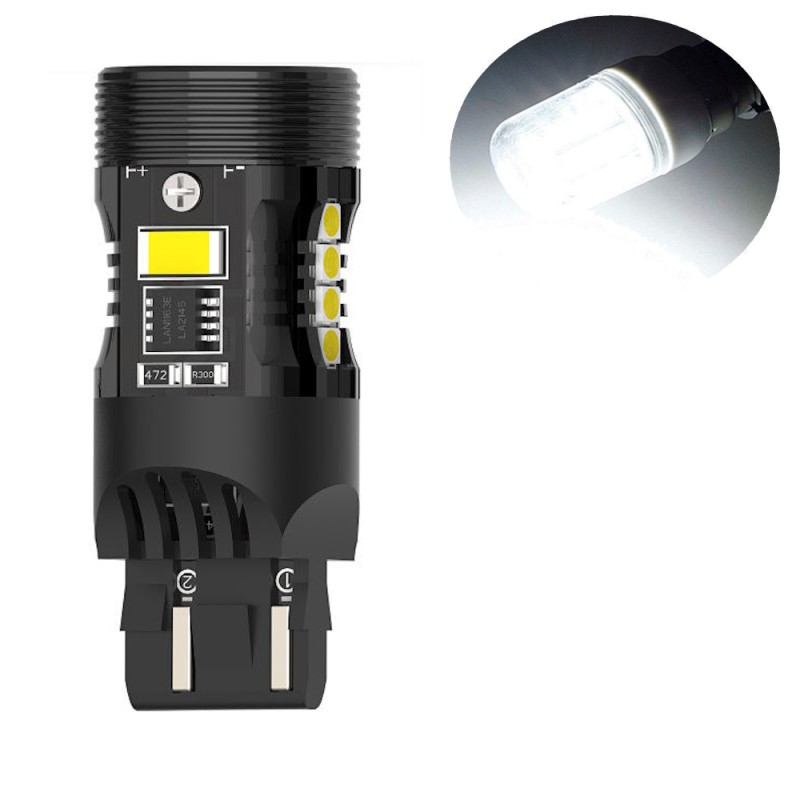 Lampadina Led T20 7443 30w 2600lm Auto Super Luminosa Bianca Canbus