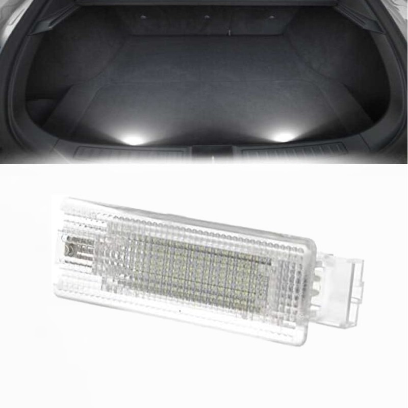 Luce LED Bagagliaio VW Golf 5 6 7 Passat Tiguan Polo SEAT Ibiza Leon Bianco  6000K 18 SMD Canbus