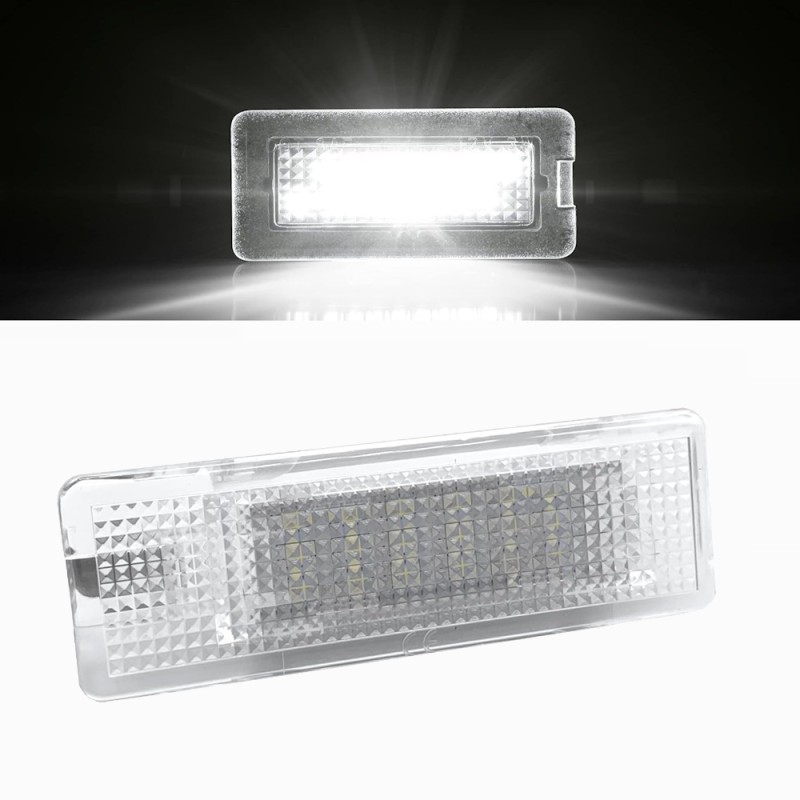 Luz de techo LED para maletero VW Golf 5 6 7 Passat Tiguan Polo SEAT Ibiza León Blanco 6000K 18 SMD Canbus