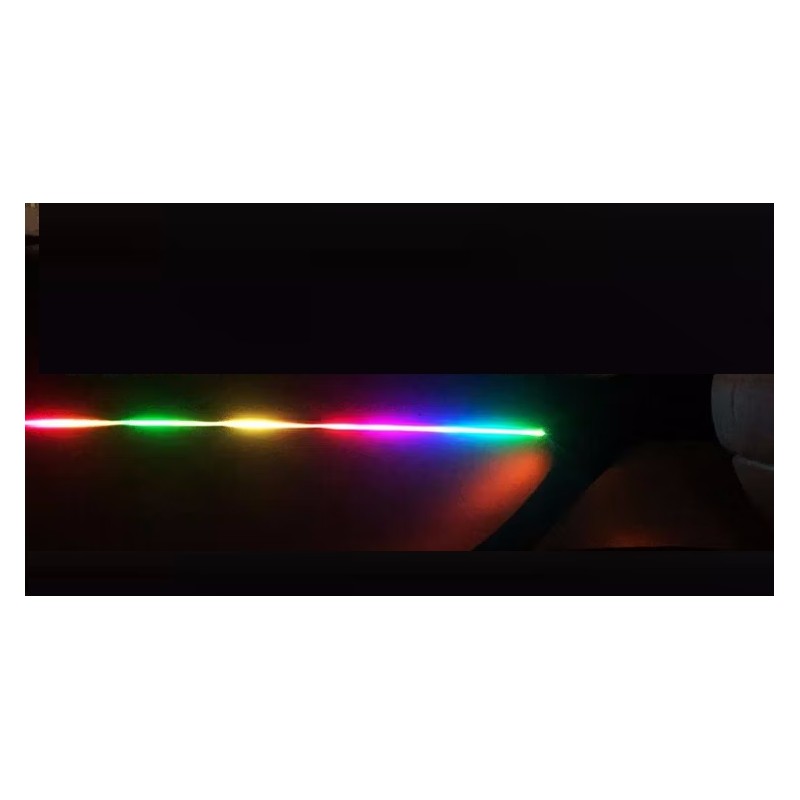 Efetto magic - Luz LED RGB acrílica de una pieza, 90 cm, Symphony, para interior de coche, decorativa, de fibra óptica, para tab