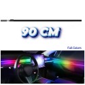 One Piece RGB Acrylic FULL LED Light 90CM Symphony Ambient Light Car Interior Decorative Fiber Optic Dashboard