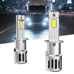 Lampade LED H3 ZENIT Kit 9-60V 6000K 70W Reale Mini Super Luminoso Ultracompatto CanBus Plug & Play con Ventola