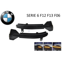 Kit de intermitentes LED dinámicos para BMW Serie 6 con lente ahumada oscura y desplazamiento