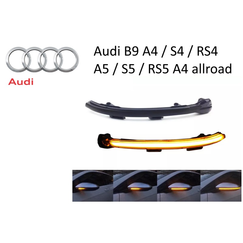 AUDI ESPEJO SECUENCIAL FLECHA Audi B9 A4 S4 RS4 A5 S5 RS5 A4 allroad 2017-2018