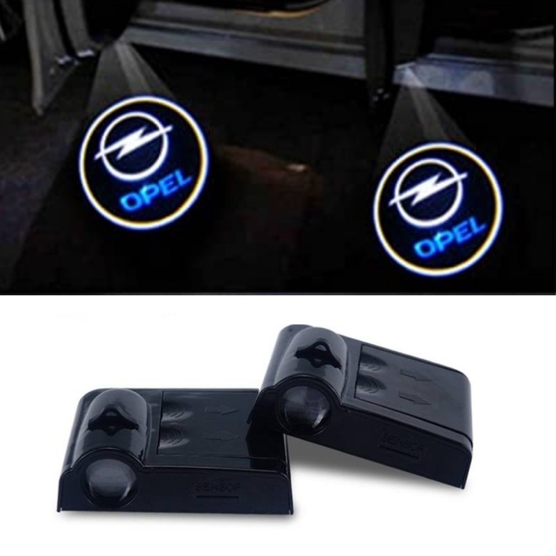 Proiettore Logo LED OPEL Sintra per Portiera con Batteria no Fori no Connessioni Plug & Play