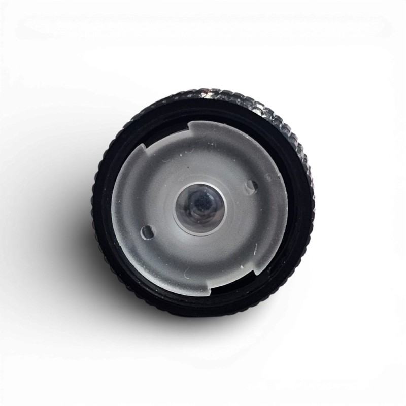 Opel logo lens with print on glass